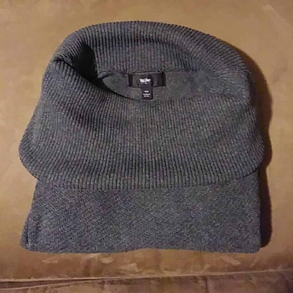 📁Light Gray Mossimo Turtle Neck Sweater Dress